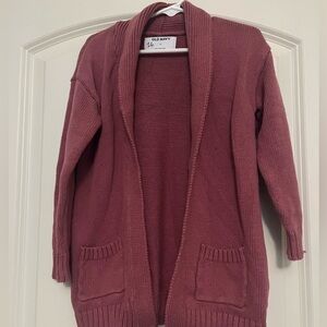 Girls Old Navy Pink Cardigan Sweater Size 5T